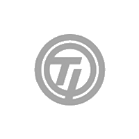 TJ logo in Dark grey color along with light grey background