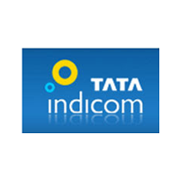Tata Indicom company logo with skyblue background